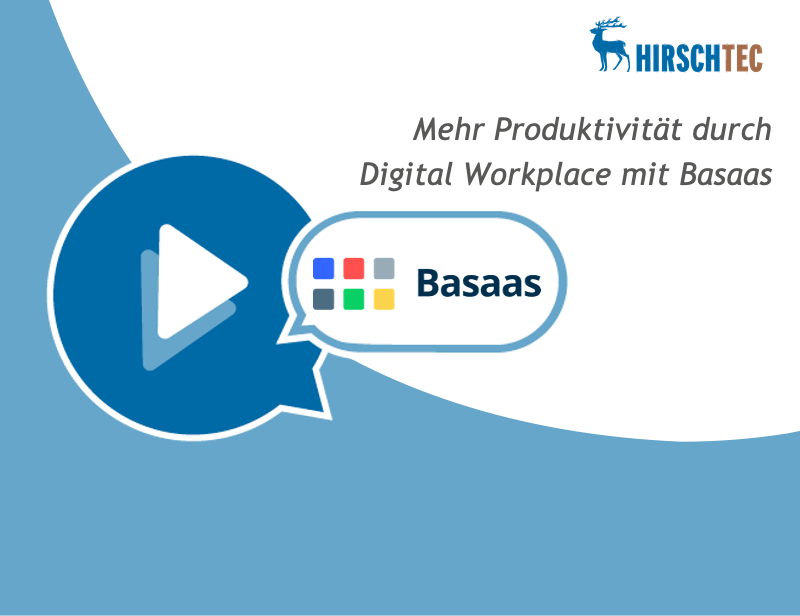Ankündigung Webinar Digital-Workplace-Basaas | HIRSCHTEC