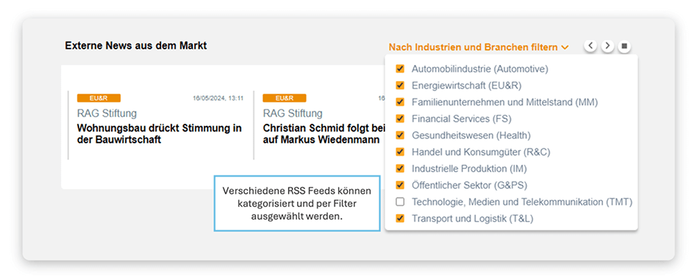 HIRSCHTEC RSS-Feed-Widget