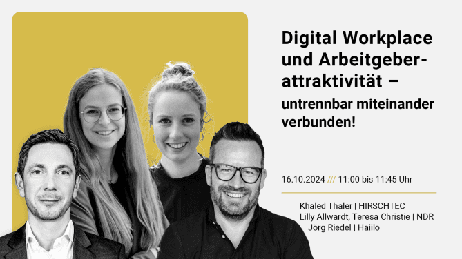 Webinar: Digital Workplace und Arbeitgeberattraktivität